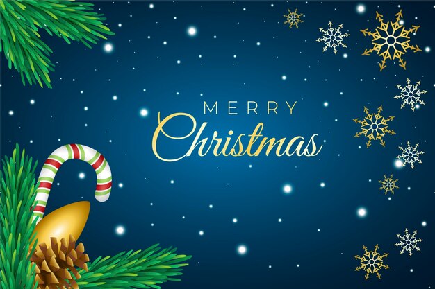 Fondo de navidad realista
