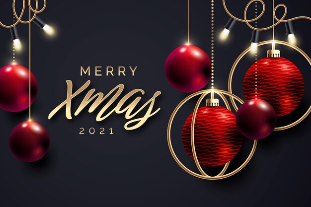 Fondo de navidad realista