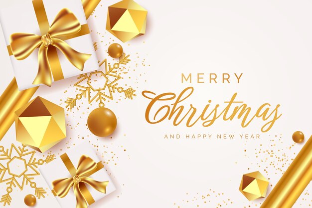 Fondo de navidad realista