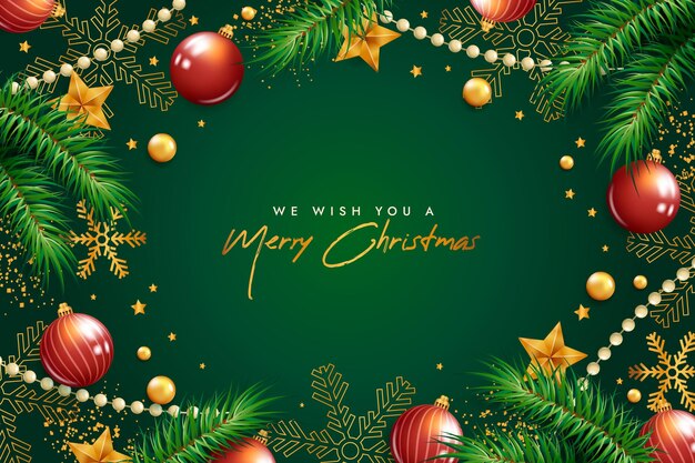 Fondo de navidad realista