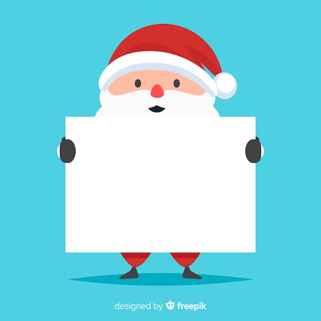 Vector gratuito fondo navidad santa simple