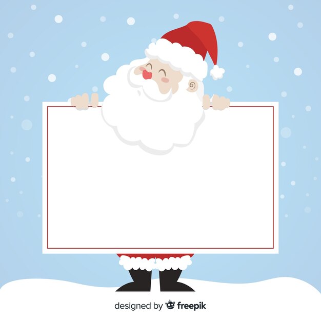 Fondo navidad santa sonriente