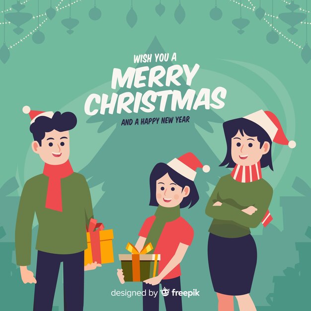Fondo navidad sombra árbol navidad
