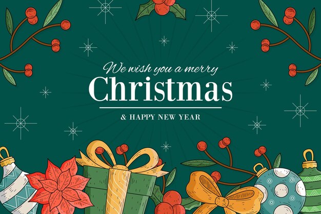 Fondo de navidad vintage