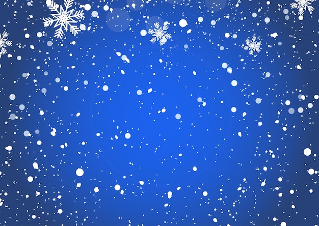 Vector gratuito fondo navideño con diseño de copo de nieve