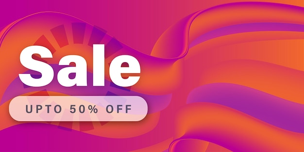 Fondo de negocio de descuento de oferta de banner de venta abstracta vector libre