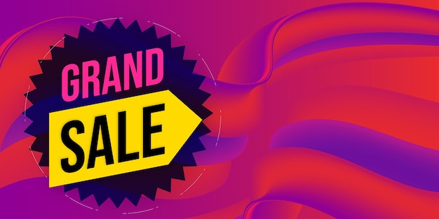 Fondo de negocio de descuento de oferta de banner de venta abstracta Vector libre