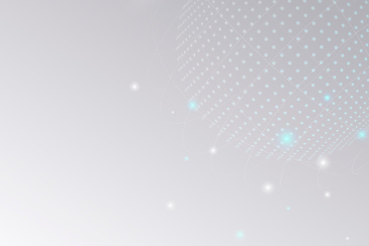 Vector gratuito fondo de negocio de tecnología de círculo de cuadrícula digital