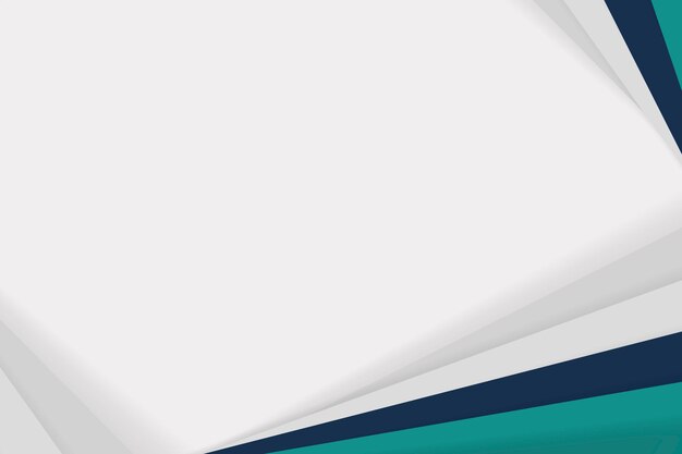 Fondo de negocios blanco simple con borde verde
