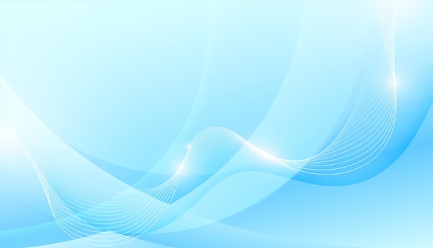 Fondo de negocios de líneas onduladas que fluyen brillantes para el vector de presentación