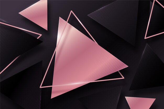 Fondo negro degradado y dorado rosa