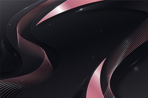 Fondo negro degradado y dorado rosa