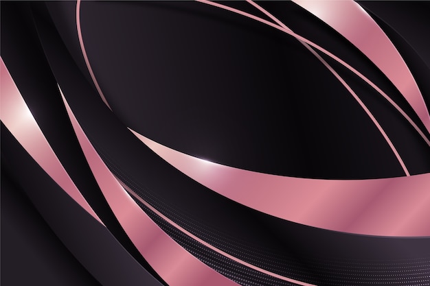 Fondo negro degradado y dorado rosa