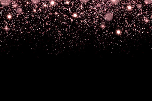 Fondo negro degradado y dorado rosa