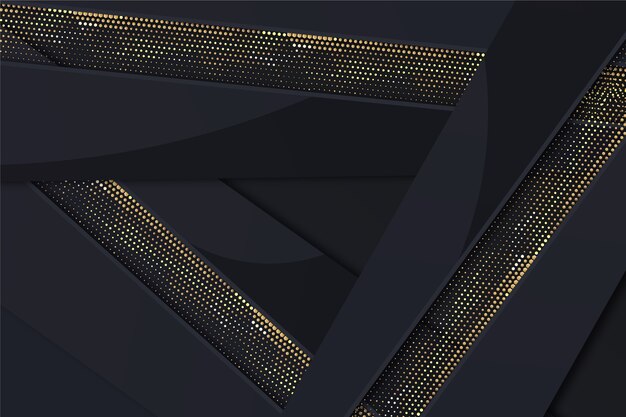 Fondo negro degradado con texturas doradas