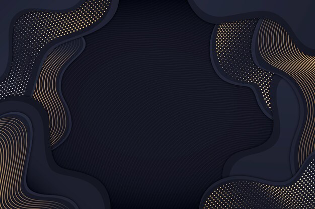 Fondo negro degradado con texturas doradas