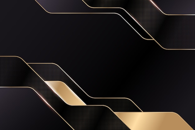 Fondo negro degradado con texturas doradas