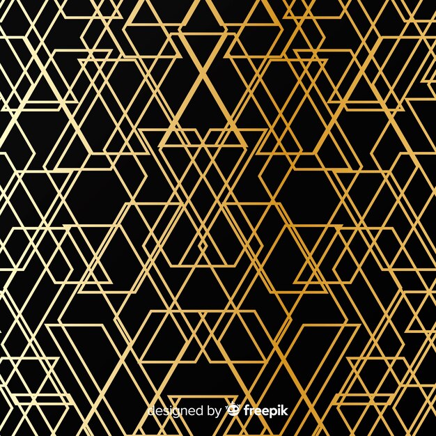 Fondo negro y dorado
