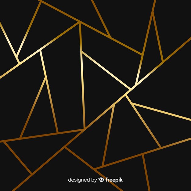 Fondo negro y dorado