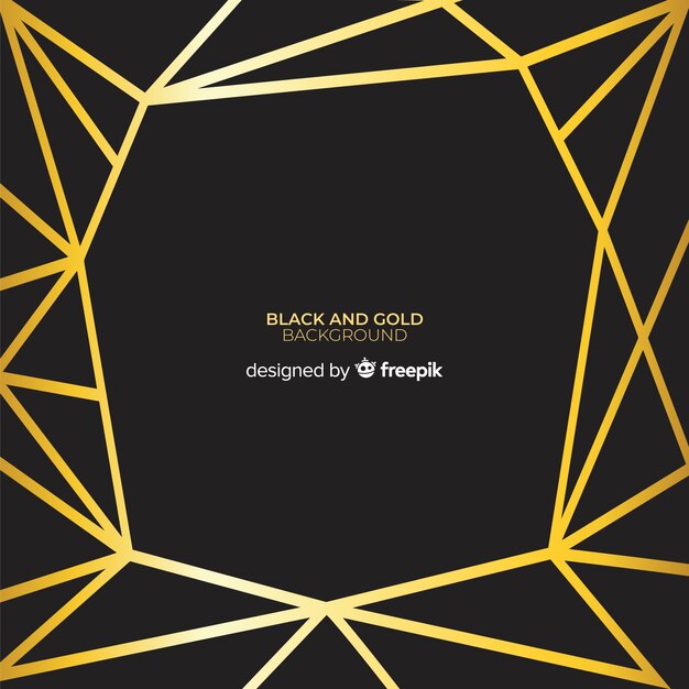 Fondo negro y dorado