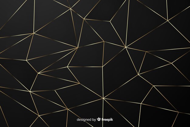 Fondo negro y dorado