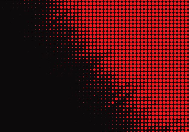 Fondo negro con fondo de textura de puntos rojos