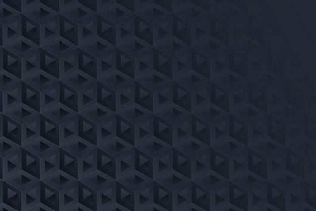 Fondo negro con gradiente con cubos