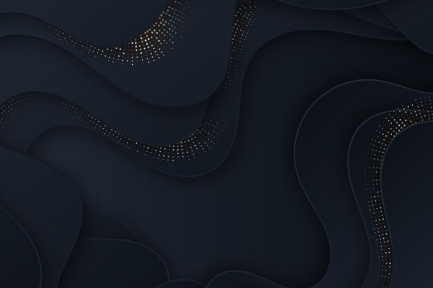 Fondo negro gradiente con texturas doradas