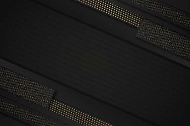 Fondo negro gradiente con texturas doradas