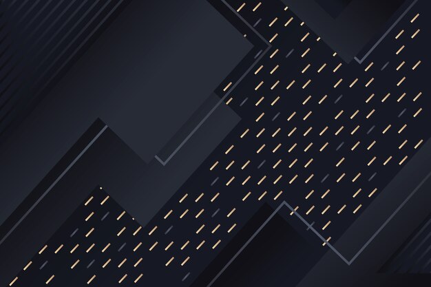 Fondo negro gradiente con texturas doradas