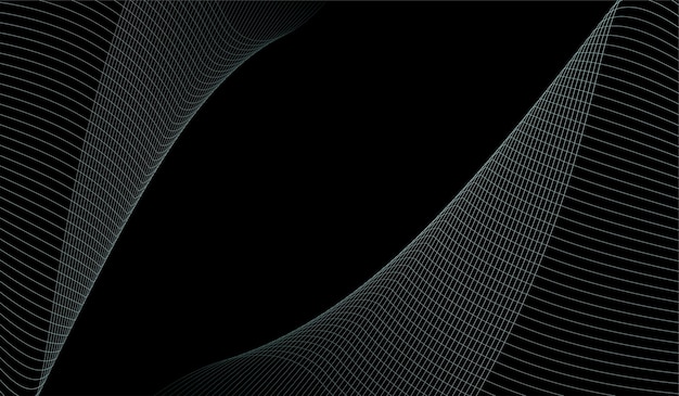 Un fondo negro con líneas blancas y un círculo azul.