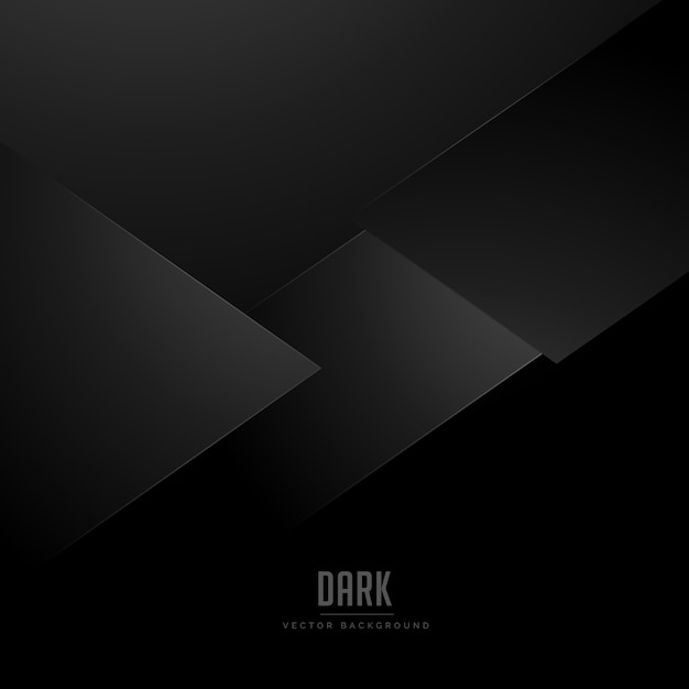 Fondo negro mínimo con formas abstractas