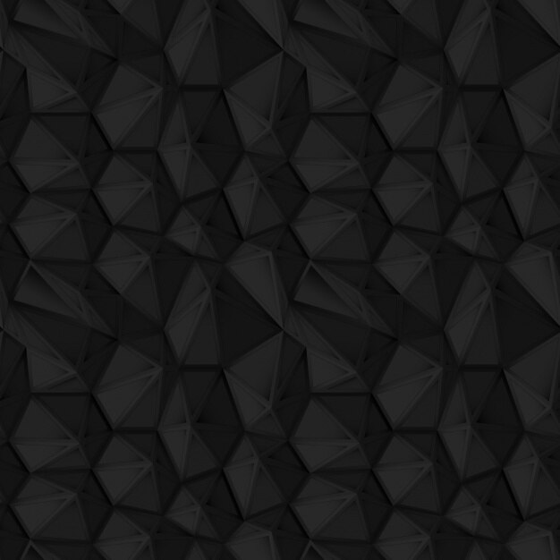 Fondo negro poligonal