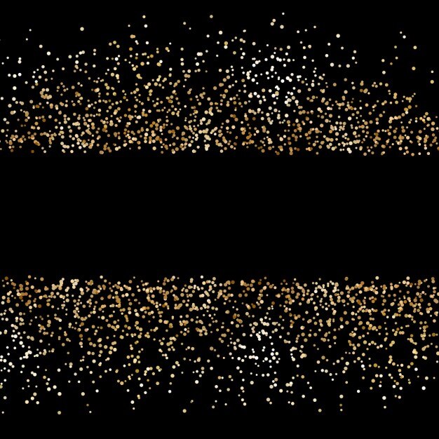 Fondo negro con puntos pequeños dorados