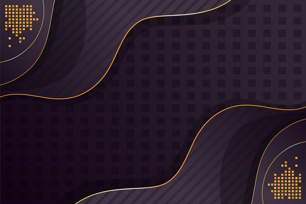 Fondo negro realista con texturas doradas