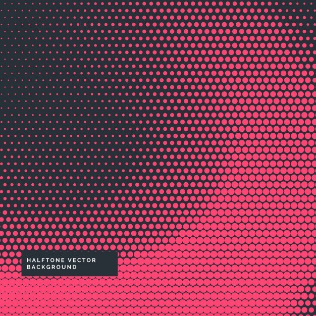 Fondo negro y rojo con puntos de semitono