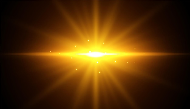 Fondo negro con vector de diseño de efecto de rayos de luz brillante