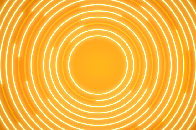 Fondo de neón amarillo degradado
