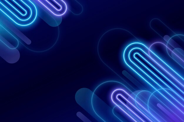 Fondo de neón creativo y brillante