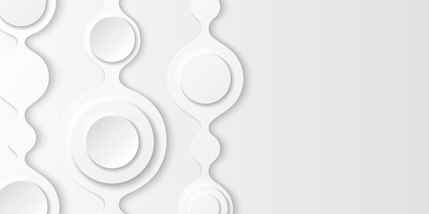 Fondo de neumorfismo abstracto blanco