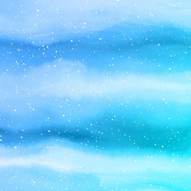 Fondo nevado de invierno acuarela