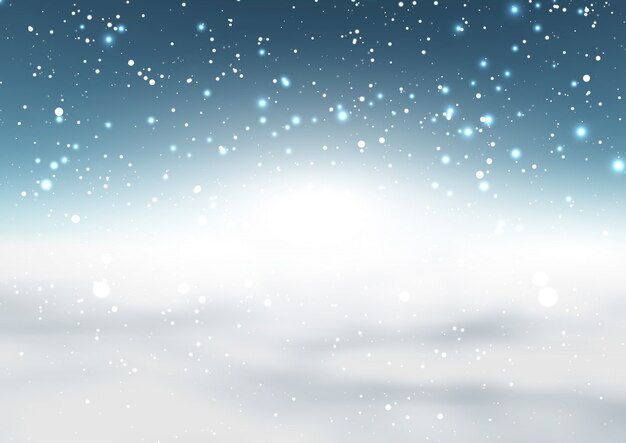 Fondo nevado de Navidad