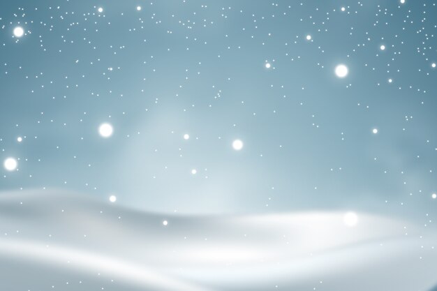 Fondo de nieve realista