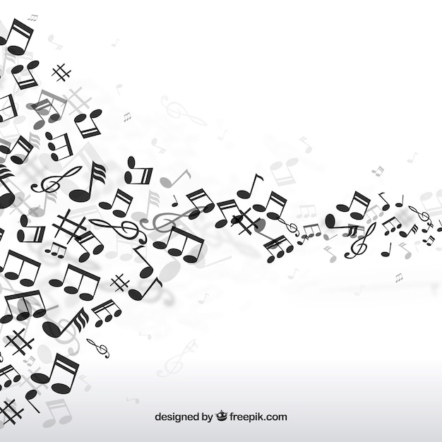 Fondo de notas musicales 