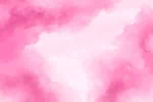 Vector gratuito fondo nubes algodón acuarela rosa