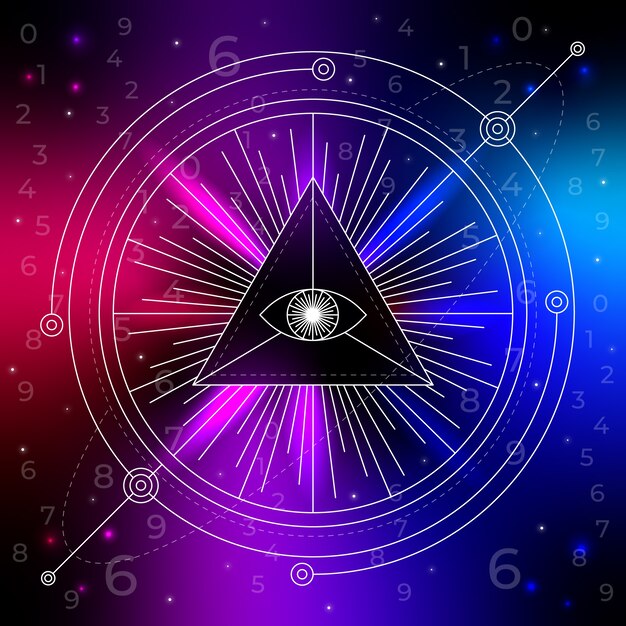 Fondo de numerología degradado