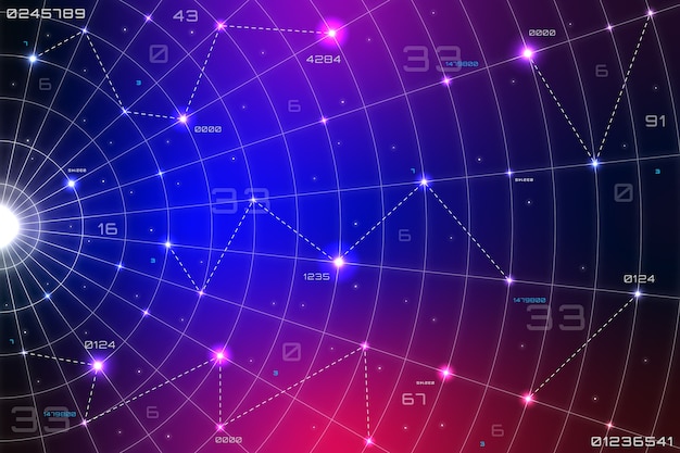 Fondo de numerología degradado