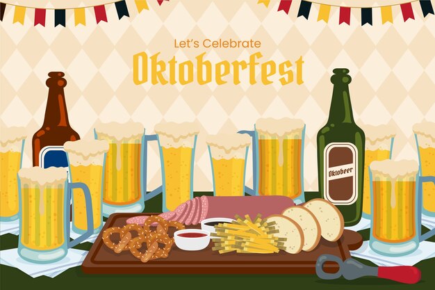 Fondo de oktoberfest flat