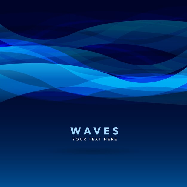 Fondo con olas azules