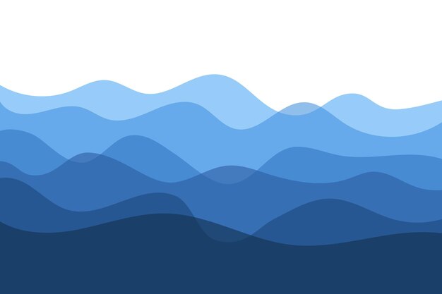 El fondo de las olas azules